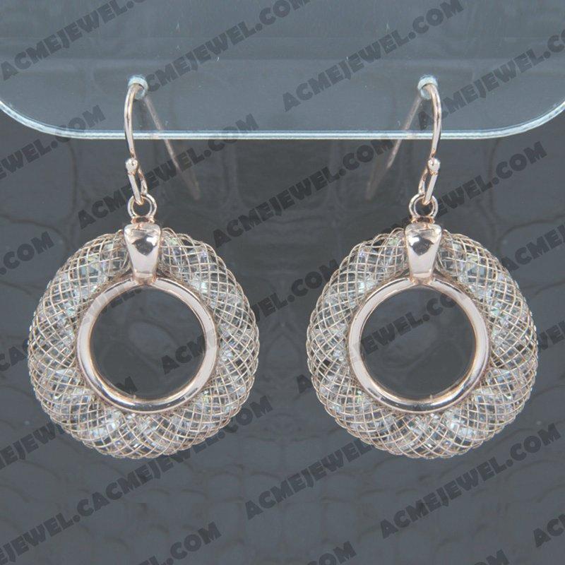 Earrings 925 Sterling Silver  Rose gold 