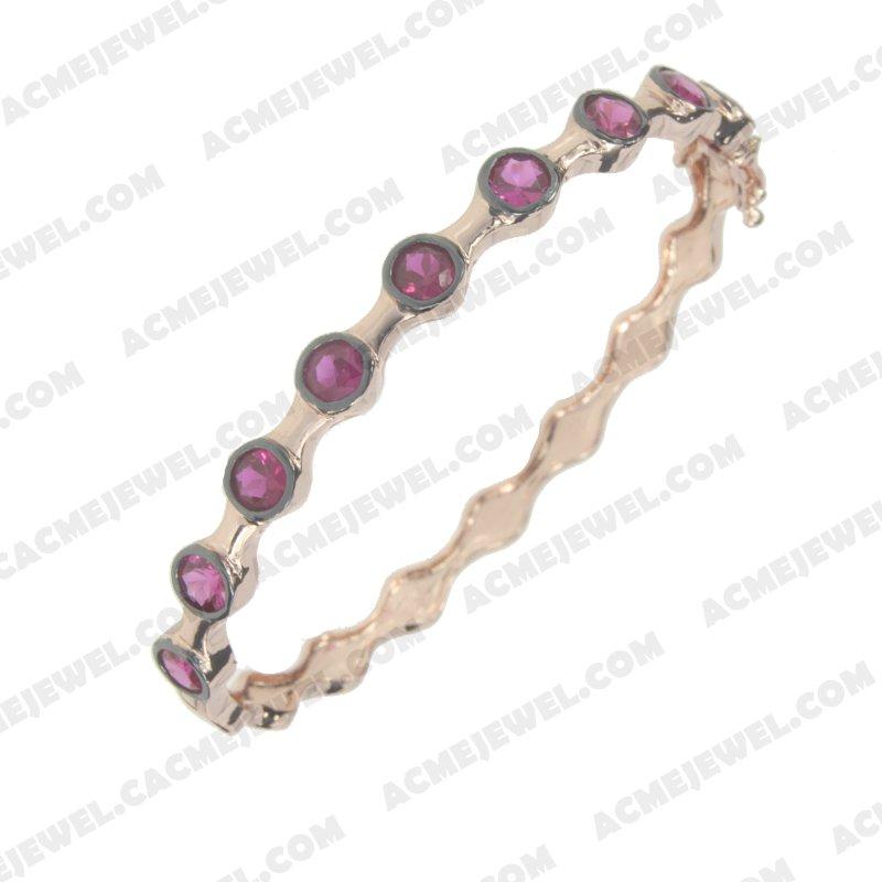 Bracelets & Bangles 925 sterling silver  2-tone Rose gold and black rhodium