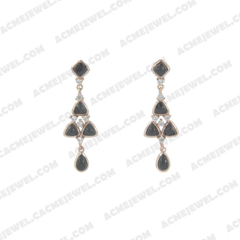Earrings 925 sterling silver   Rose gold 