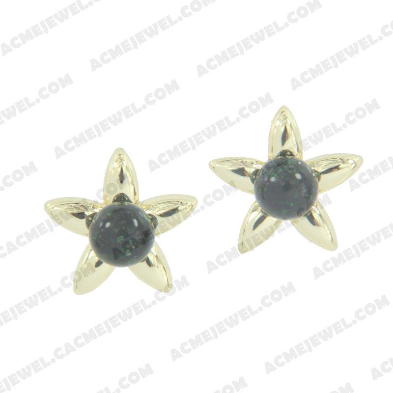 Earrings 925 sterling silver   Gold 