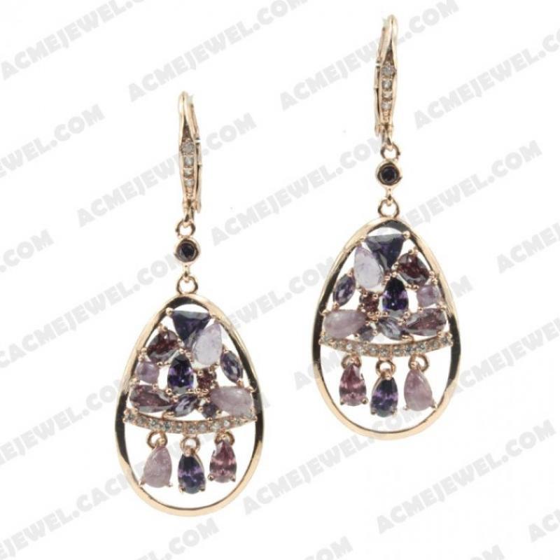Earrings 925 Sterling Silver  Rose gold 