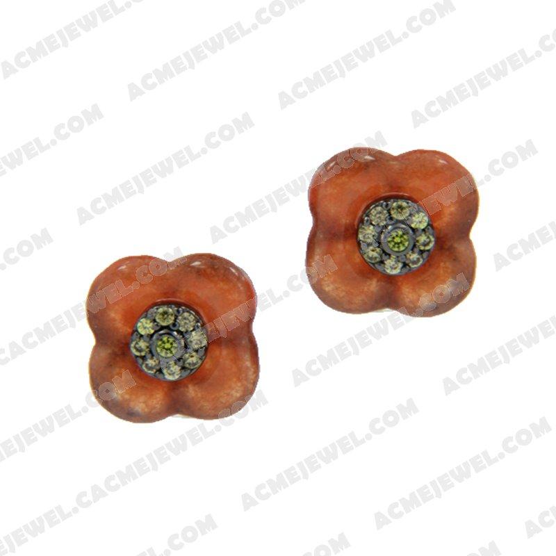 Earrings 925 Sterling Silver  Black rhodium