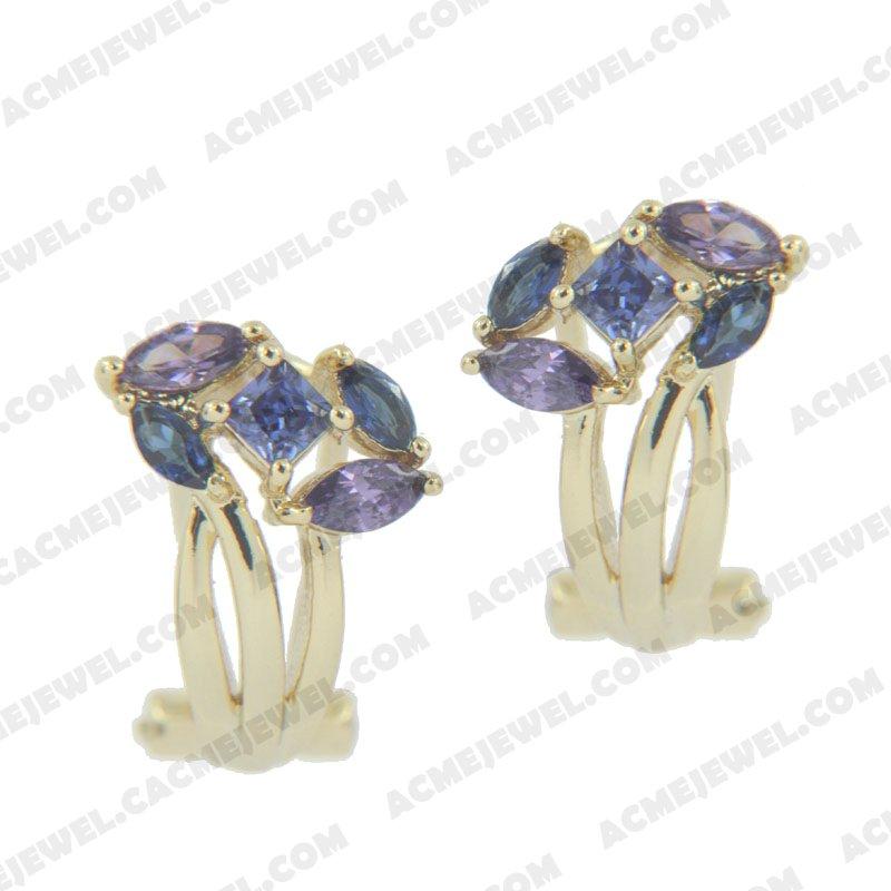 Earrings 925 sterling silver   Gold 