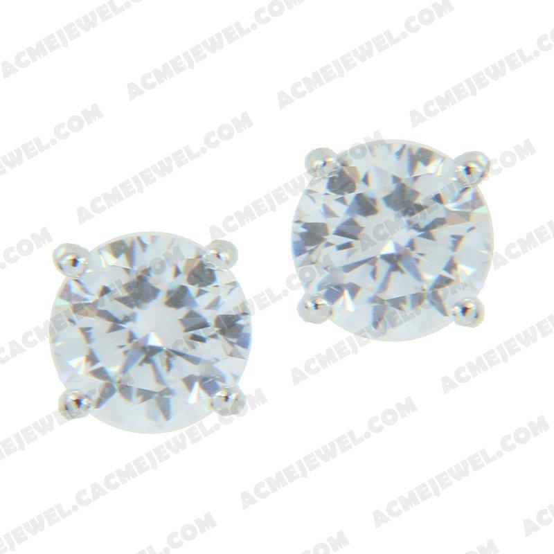 Earrings 925 sterling silver   Rhodium 