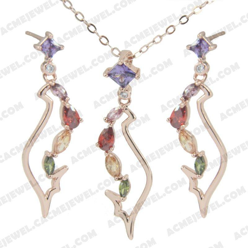 Jewellery Set 925 Sterling Silver  Rose gold