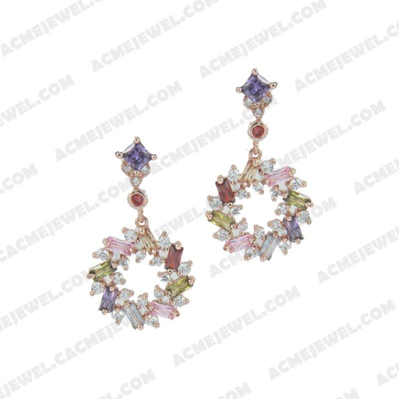 Earrings 925 sterling silver   Rose gold 