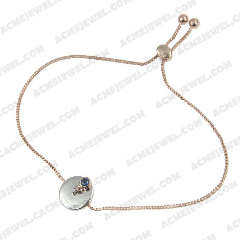 Bracelets & Bangles 925 sterling silver  2-tone Rose gold and rhodium