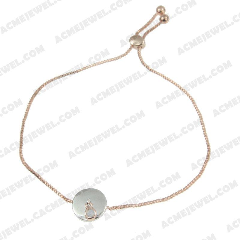 Pendants 925 sterling silver  2-tone Rose gold and rhodium